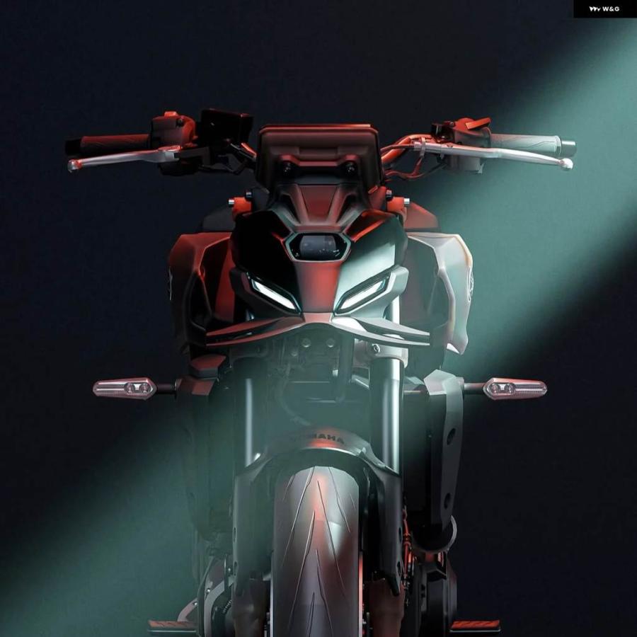 並行輸入品ヤマハ MT-07 2025 GP ウィング ダウンフォース ネイキッド フロントスポイラー MT07 2025+ フロントスポイラー ロアスポイラー ロアリップの画像