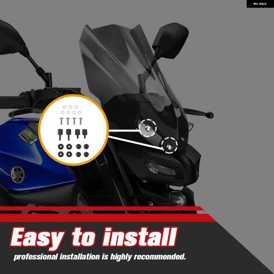並行輸入品PARABRISAS オートバイ ウィンドスクリーン ウィンドデフレクター ヤマハ MT-125 MT125 2015-19 フライスクリーンの画像