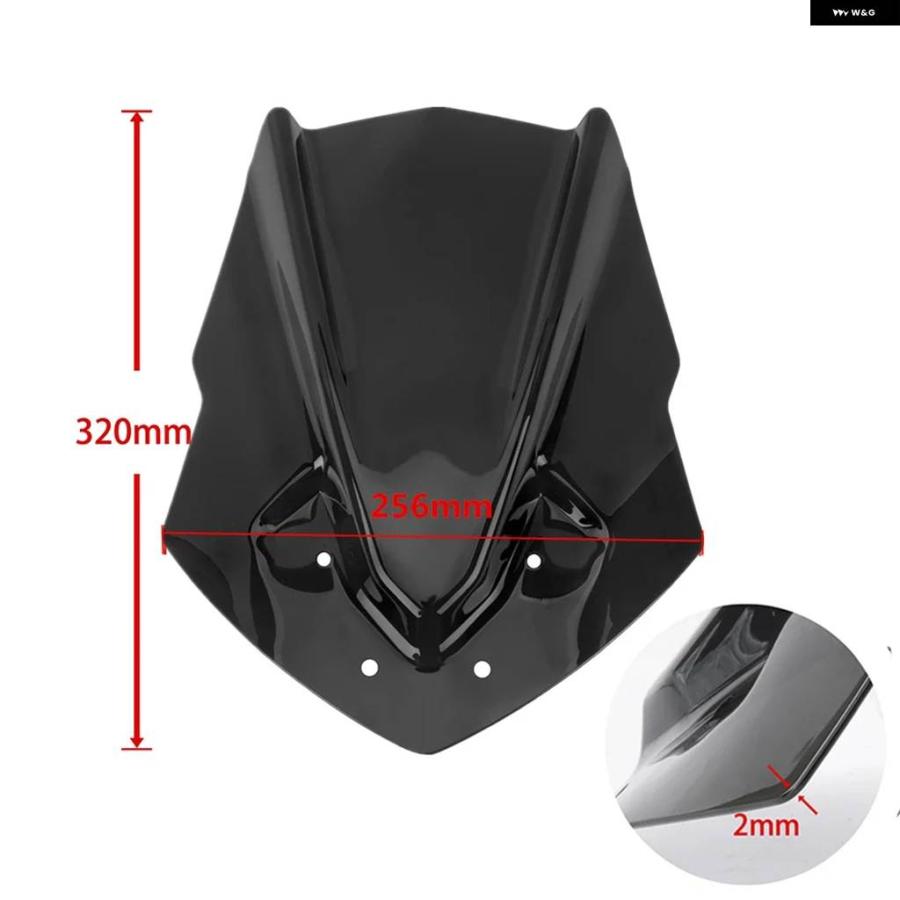 並行輸入品PARABRISAS オートバイ ウィンドスクリーン ウィンドデフレクター ヤマハ MT-125 MT125 2015-19 フライスクリーンの画像