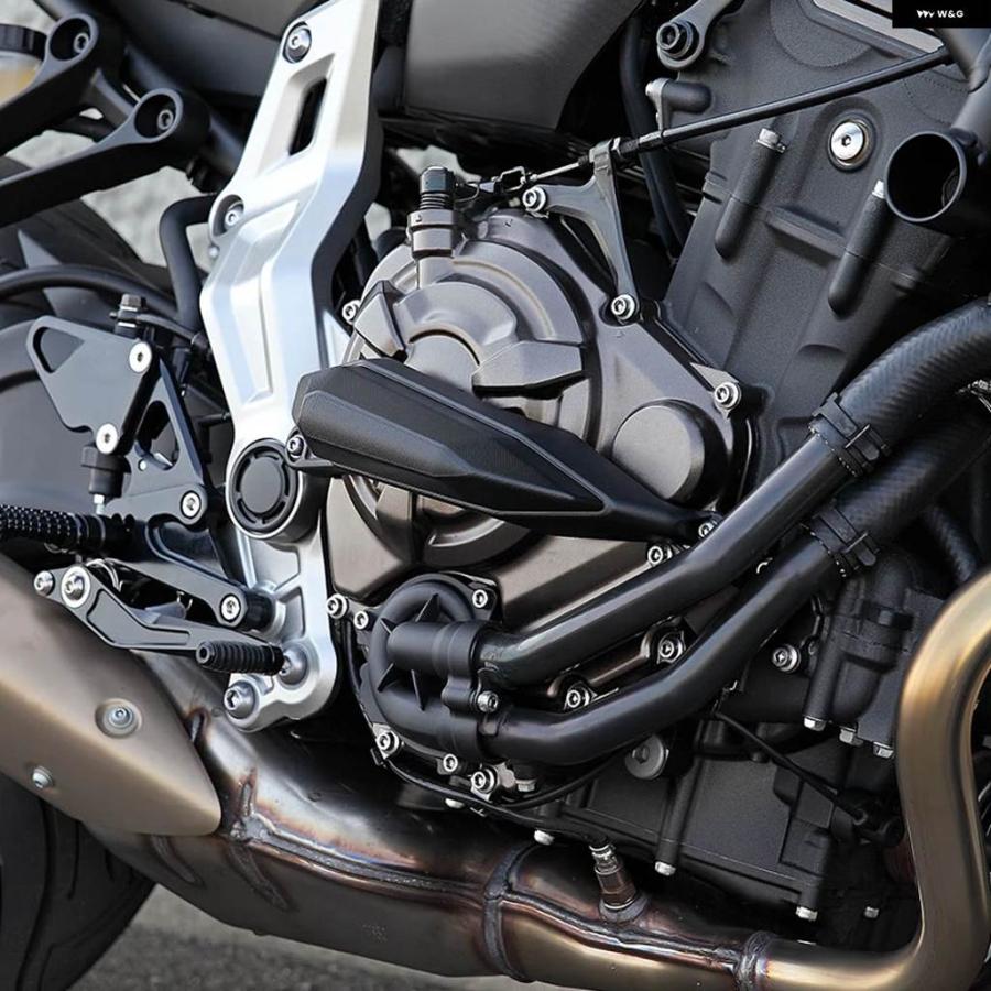 並行輸入品MT-07 フレーム スライダー クラッシュ プロテクター ヤマハ MT07 2023 2024 TRACER 700 XSR700 バイク アクセサリー 落下 パッドの画像
