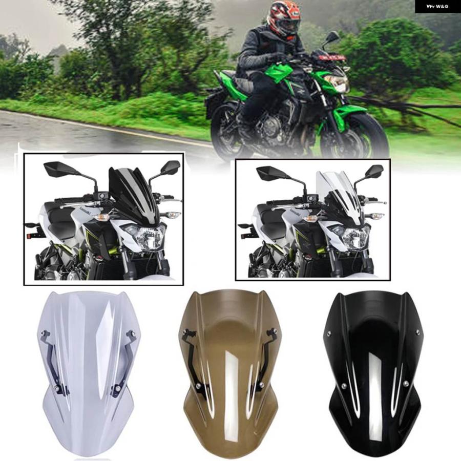 並行輸入品Z650 アクセサリー ウインドスクリーン ウインドシールド シールドスクリーン バイザー ウインドデフレクター カワサキ Z 650 Z-650 2017-201の画像