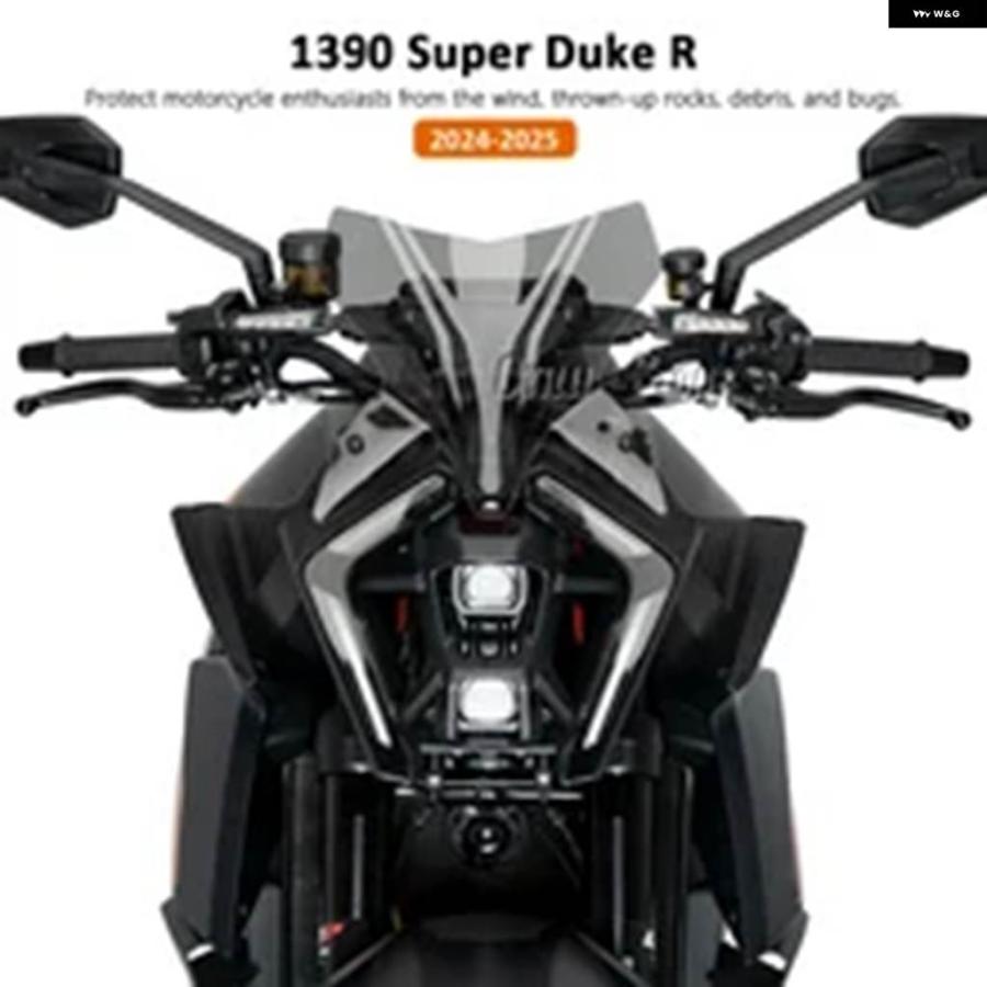 並行輸入品オートバイ ウインドシールド 1390 SUPER DUKE R アクセサリー ウインドスクリーン フェアリング ウインドシールド デフレクター 1390 SUPERの画像