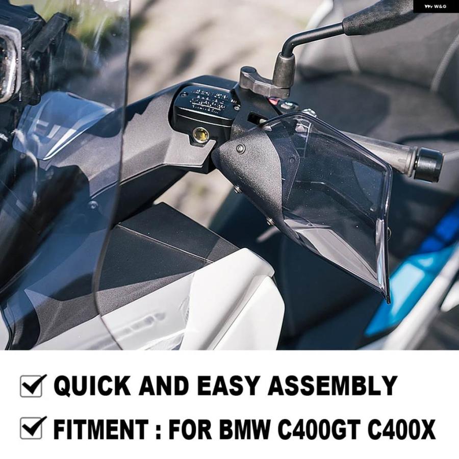 並行輸入品バイク アクセサリー ハンドガード ハンドシールド プロテクター ウインドシールド BMW C400X C 400 GT X C400 X GT 2018 2019 2020の画像