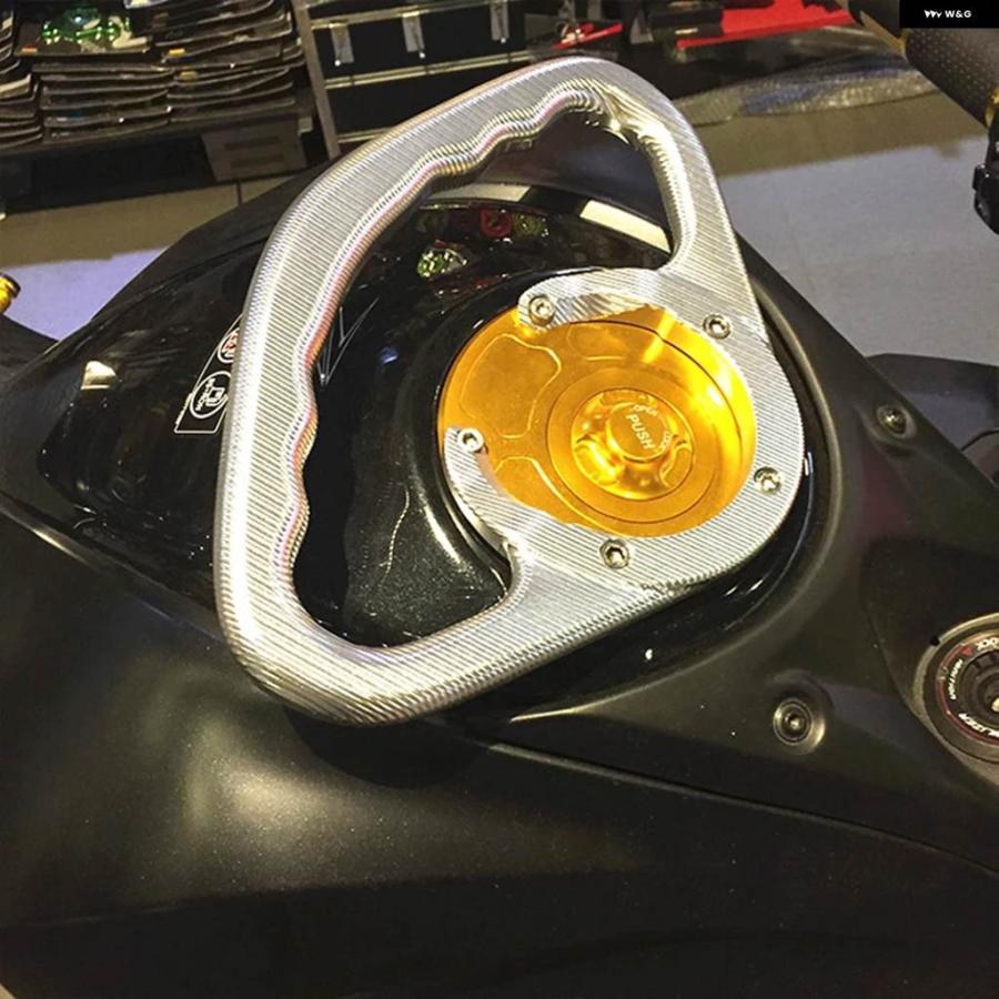 並行輸入品オートバイ CNCパッセンジャーハンド グリップ ハンド グリップ タンクグラブバーハンドル アームレスト SV650 SV650S SV650A 650S 650Aの画像