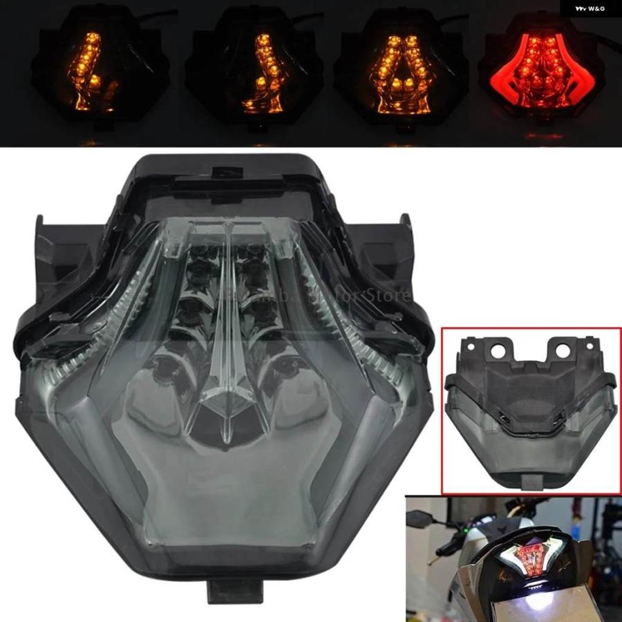 並行輸入品オートバイ LED テールライト アクセサリー ウィンカー ウィンカー ヤマハ YZF R3 R25 FZ07 Y15ZR MT03 MT07 MT25 LC150 2015-2017の画像