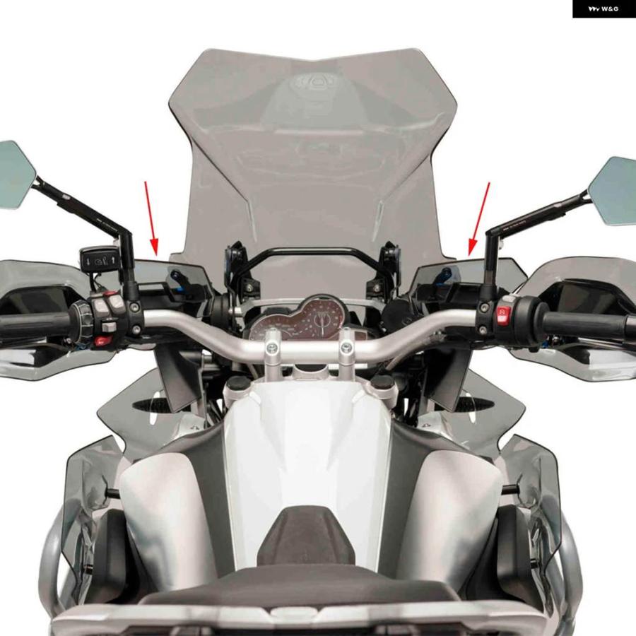 並行輸入品2013 - 2021 ウインドシールド アッパー ターン ハンドルバー ウインドデフレクター BMW R1200GS R1200GS R1250GS LC ADV オートバイ ウインの画像