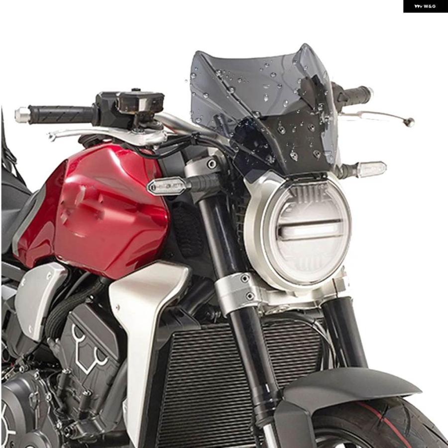 並行輸入品2019 2020 CB 650 1000 R アクセサリー ウインドスクリーン ウインドデフレクター ブラケット 付き ホンダ CB1000R 2018 - 2020 CB650Rの画像