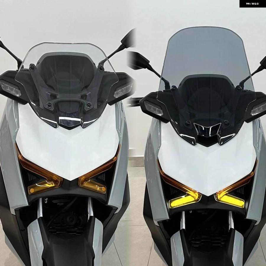 並行輸入品ヤマハ XMAX300 2025 バイク フロントガラス を高く ワイド フロントウィンドスクリーン X MAX 300 カスタムアクセサリーの画像