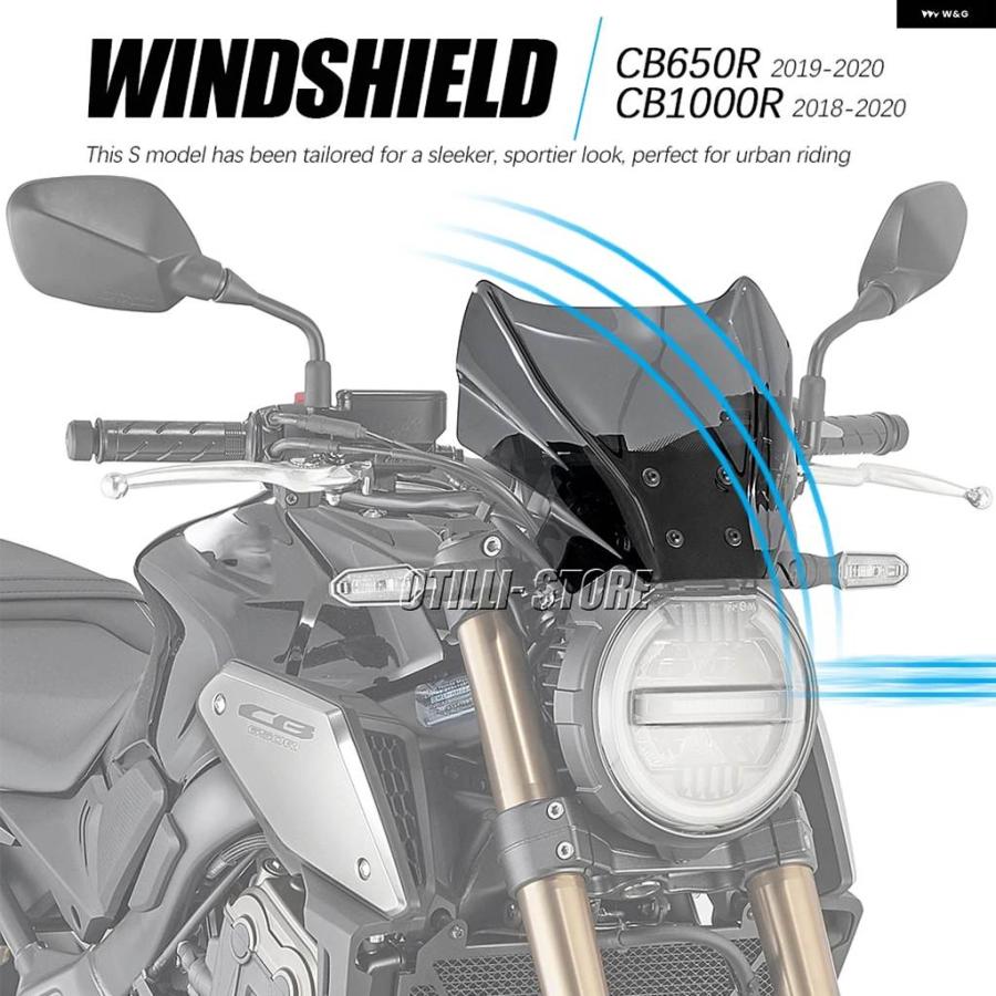 並行輸入品CB650R CB1000R オートバイ 風防 ウィンド ディフレクター 風防 フェアリング バッフルカバー ホンダ CB 650 1000 R 2018 2019 2020の画像