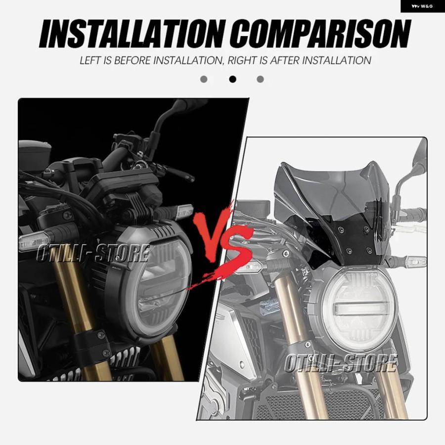 並行輸入品CB650R CB1000R オートバイ 風防 ウィンド ディフレクター 風防 フェアリング バッフルカバー ホンダ CB 650 1000 R 2018 2019 2020の画像