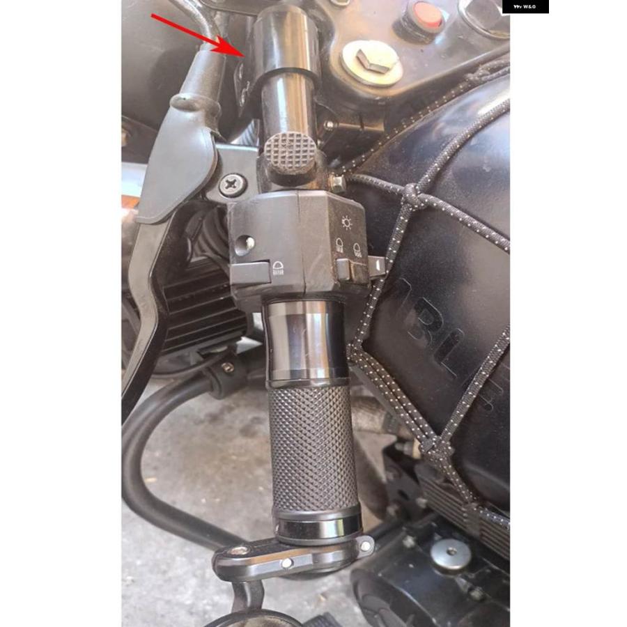 並行輸入品31 33 35 36 37 40 43 45 46 48 50 41 52 53 54MM CNC オートバイ ライザーライザークリップオンクリップオンクリップオン ハンドルバー フォの画像