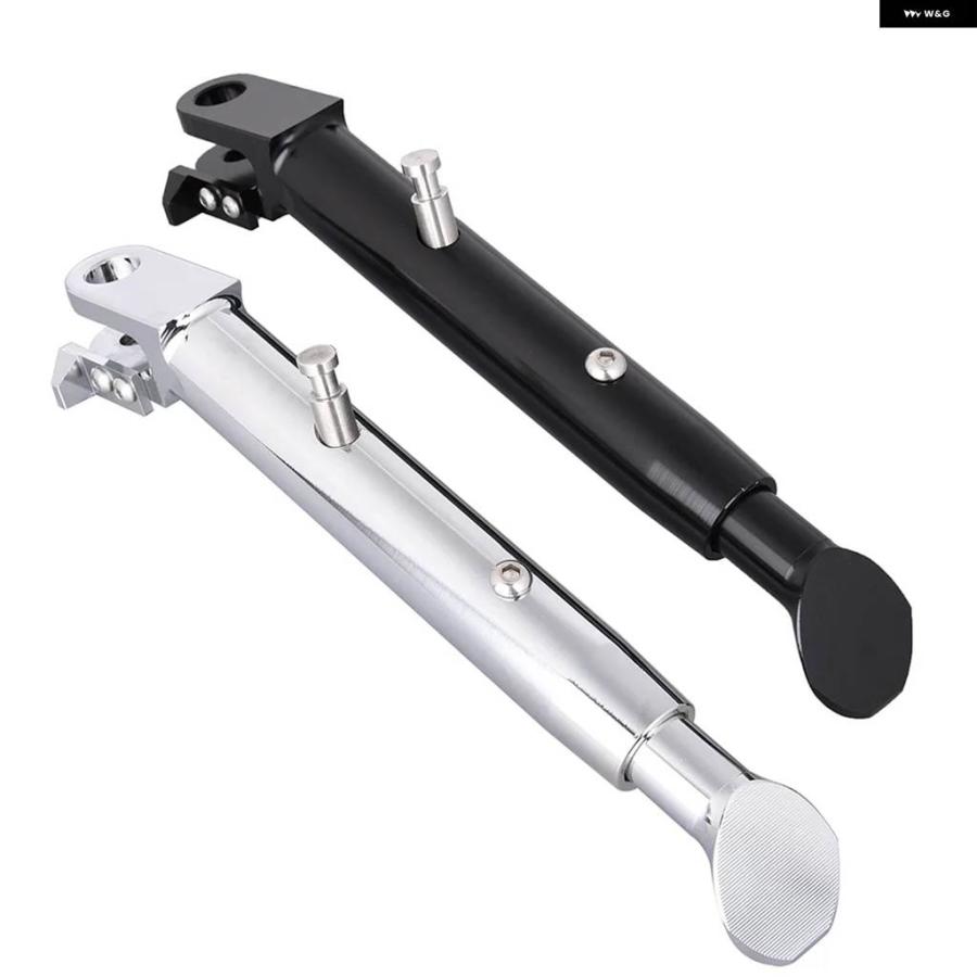 並行輸入品スズキ GSXR1000 GSXR 1000 2009-12 キック スタンド ローダウン サイド スタンド フット キック スタンド サポート クローム ブラックの画像