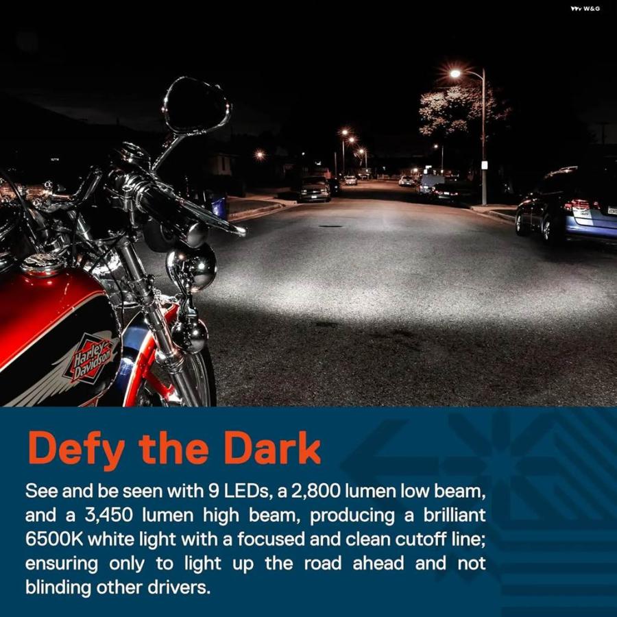 並行輸入品5.75インチ 5-3/4インチ LED オートバイ ヘッドライト ハーレー スポーツスター 1200 XL1200L XL1200C 883 XL883 883L XL883R 48の画像