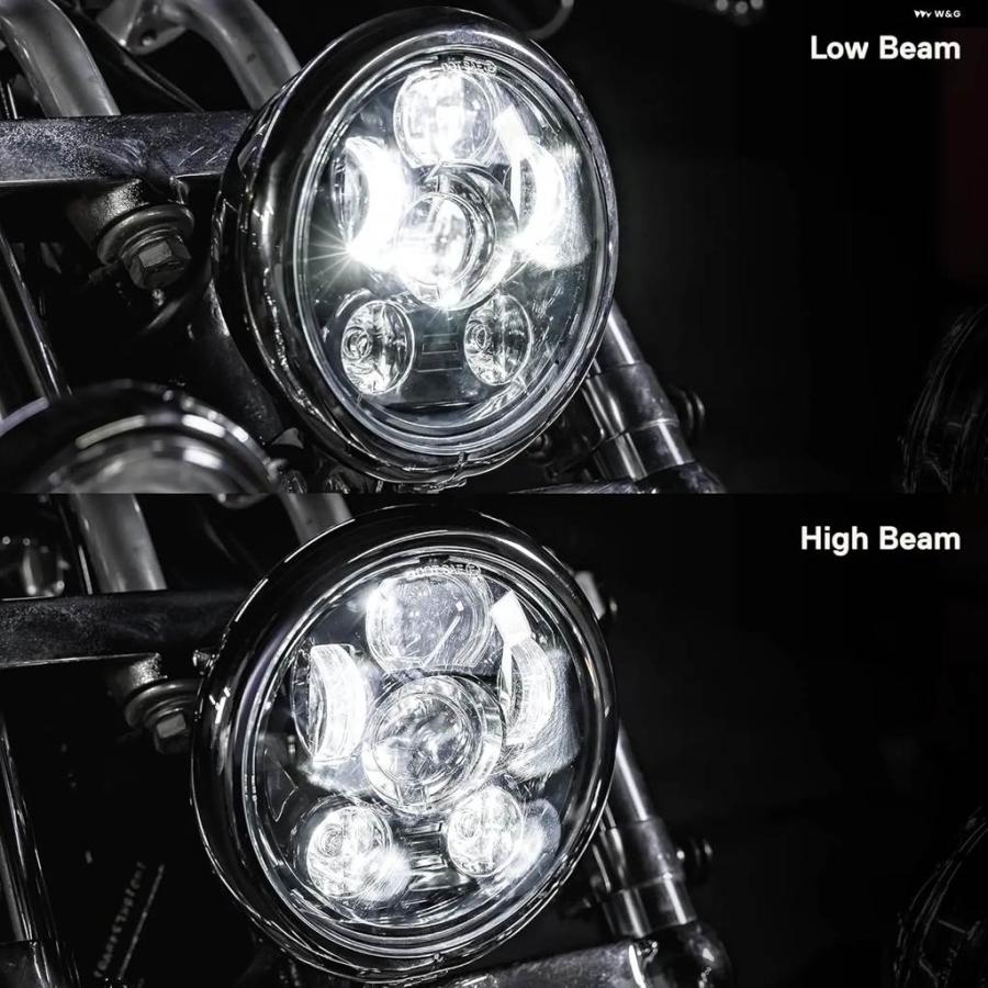 並行輸入品5.75インチ 5-3/4インチ LED オートバイ ヘッドライト ハーレー スポーツスター 1200 XL1200L XL1200C 883 XL883 883L XL883R 48の画像