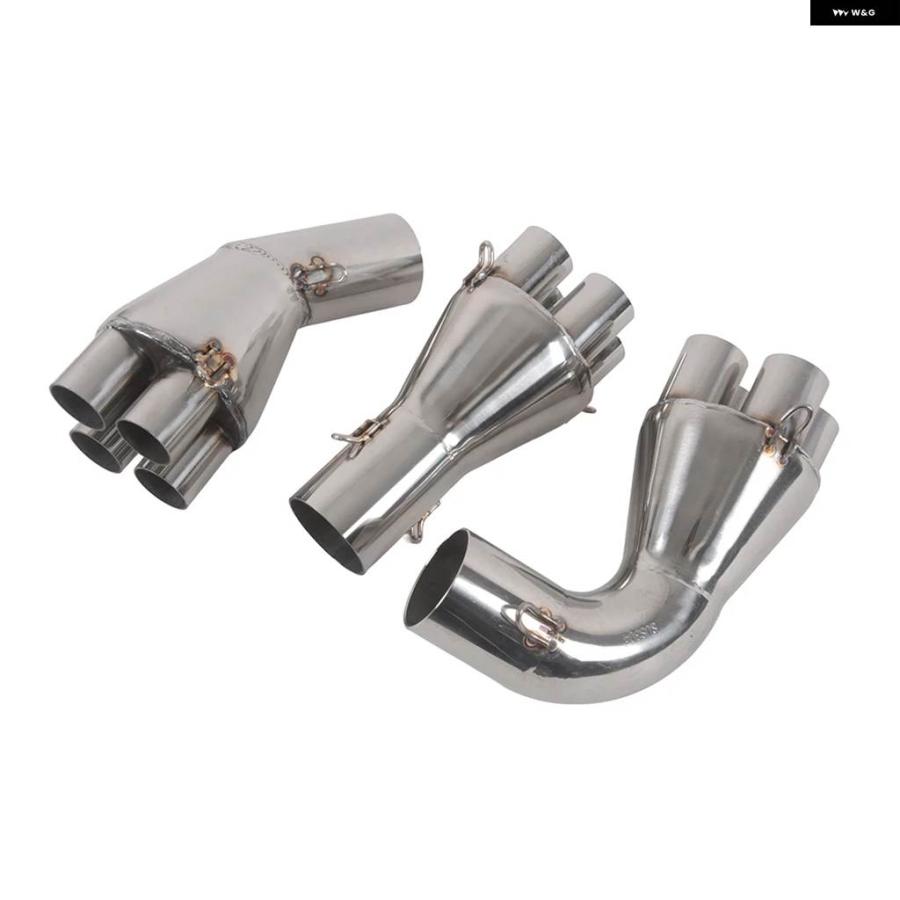並行輸入品BMW K75 K100 K100RS K1100 ステンレス マフラー アダプター 4-IN-1 コレクター バイク カフェレーサー アクセサリーの画像