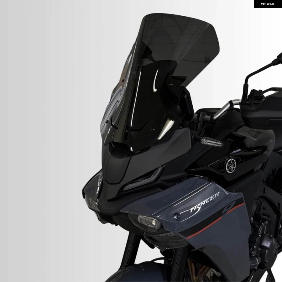 並行輸入品オートバイ スポーツ風防バイザー ブラック 風防デフレクター ヤマハ TRACER 9 GT MT-09 TRACER GT9 GT 9 25-26の画像