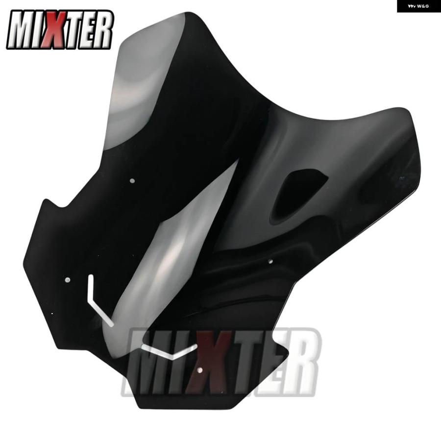 並行輸入品オートバイ スポーツ風防バイザー ブラック 風防デフレクター ヤマハ TRACER 9 GT MT-09 TRACER GT9 GT 9 25-26の画像