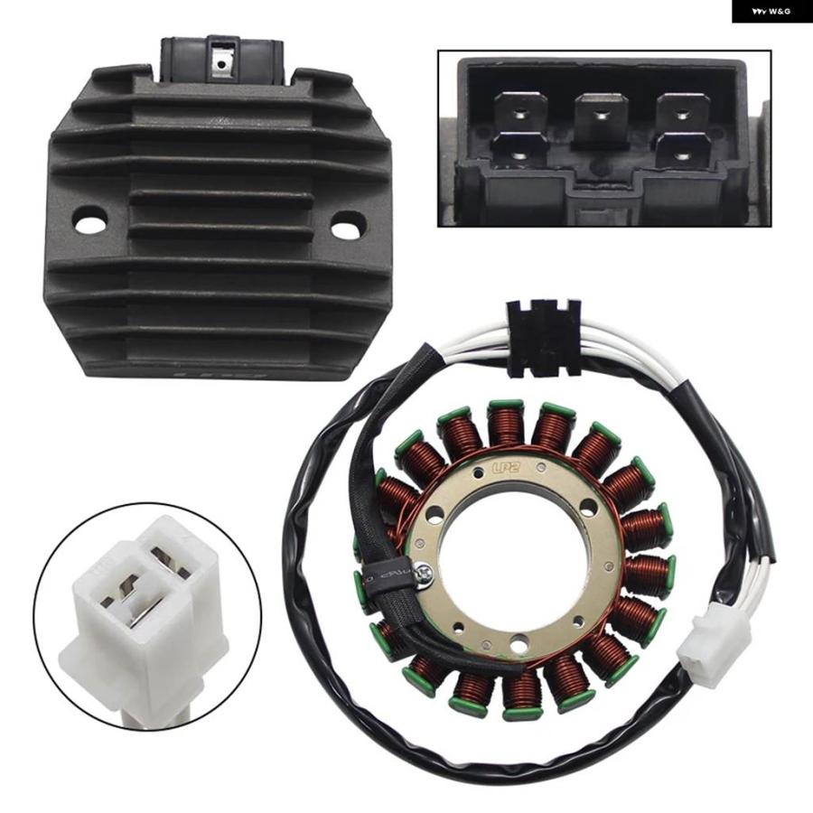 並行輸入品オートバイ マグネトステーターコイル+電圧レギュレーター 整流器 ヤマハ XVS650 ドラッグスター XVS 650 400 4VR-81410-00 4JH-81960-01_1