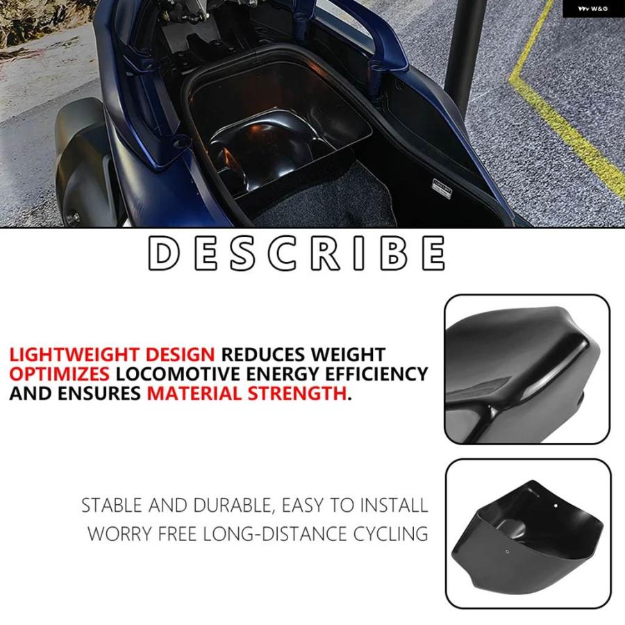 並行輸入品TMAX 560 2022 2023 バイク インナースペースカー ボックス バイク 収納 ボックス アクセサリー ステレオ 3Dブラック 収納 バケット_2