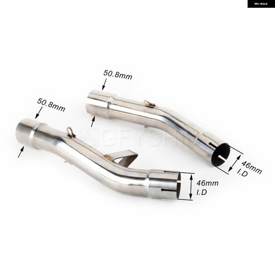 並行輸入品ヤマハ FJR 1300 2001〜2016-20 FJR1300 FJR 1300 エスケープ スリップオン バイク エキゾーストマフラー ミッドリンク パイプの画像