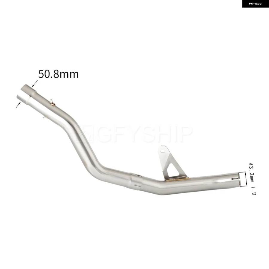 並行輸入品MOTO MORINI X CAPE 2021-24 XCAPE X-CAPE 650 ESCAPE バイク マフラー ハイレベルリンク パイプ 51MM スリップオンの画像