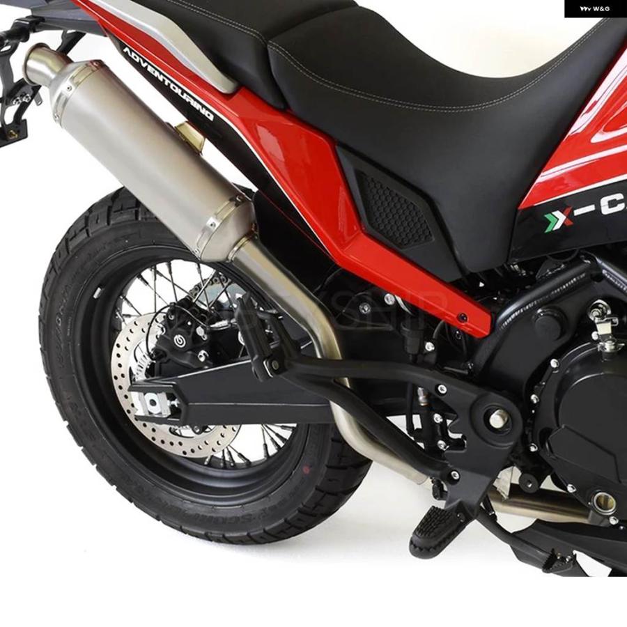 並行輸入品MOTO MORINI X CAPE 2021-24 XCAPE X-CAPE 650 ESCAPE バイク マフラー ハイレベルリンク パイプ 51MM スリップオンの画像