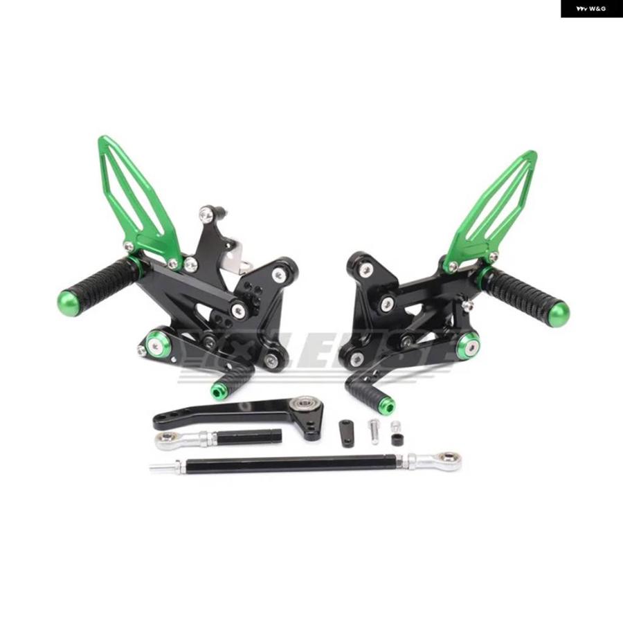 並行輸入品オートバイ CNC調整可能 リアセット フットレスト