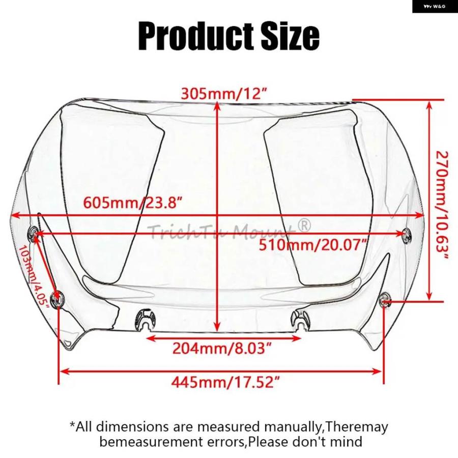 並行輸入品12インチPROTECT バイク スクリーン フロント フェアリング ウィンドシールド ウィンド ディフレクター ハーレー ストリートグライド FLHX/I_5