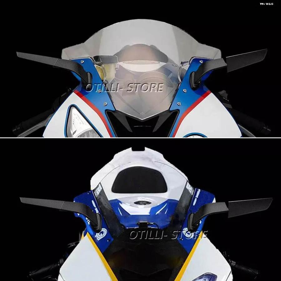 並行輸入品オートバイ S1000RR バックミラー ウィング調整可能 回転式サイドミラー 2009 - 2018 BMW S1000RR R_4