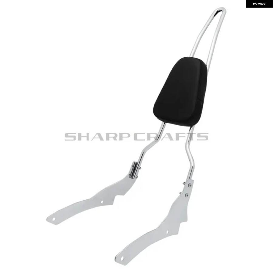 並行輸入品バイク バックレスト シーシーバー ヤマハ V-STAR XVS400 XVS650 ドラッグスター DS400 DS650 XVS DS 650 1996-2017 スパイクボウバック_4