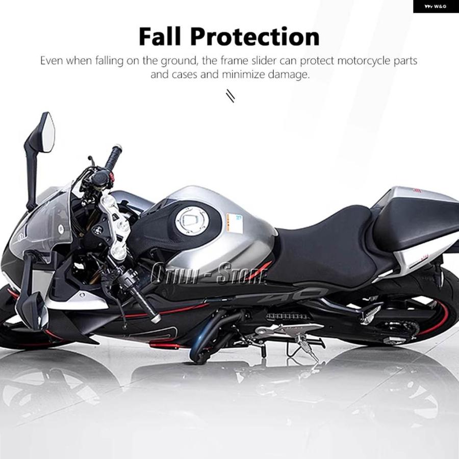 並行輸入品オートバイ アクセサリー ブラック エンジン ガード バンパー クラッシュ バー プロテクター CFMOTO 450SR 450 SR 450SR 2022 2023の画像
