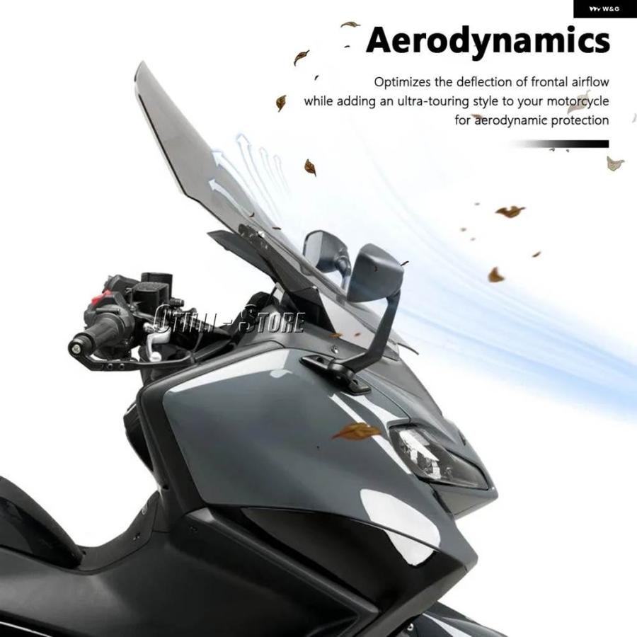 並行輸入品ヤマハ TMAX560 TMAX 560 T-MAX560 T-MAX 560 2022 2023 2024 バイク 風防 ウィンドスクリーン ウィンドデフレクター バイザー バイザーの画像