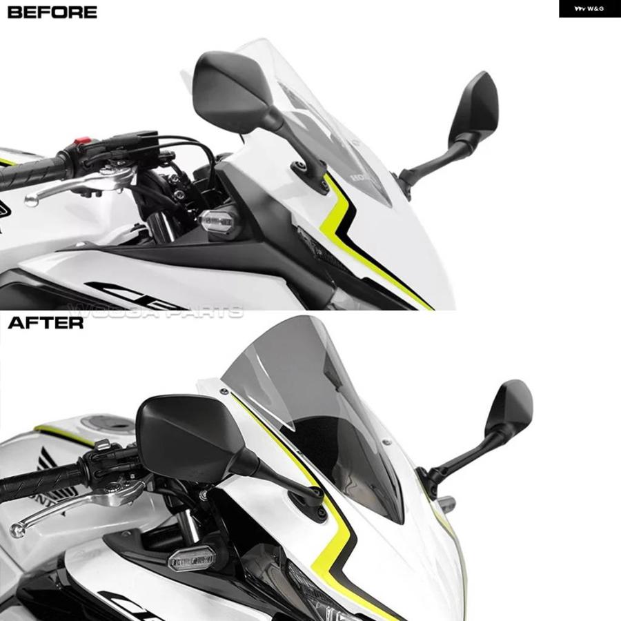 並行輸入品CBR500R レースハイウィンドスクリーン ホンダ CBR400R CBR500R 2019-2023 スポーツツーリング ウィンドシールド ダブルバブル