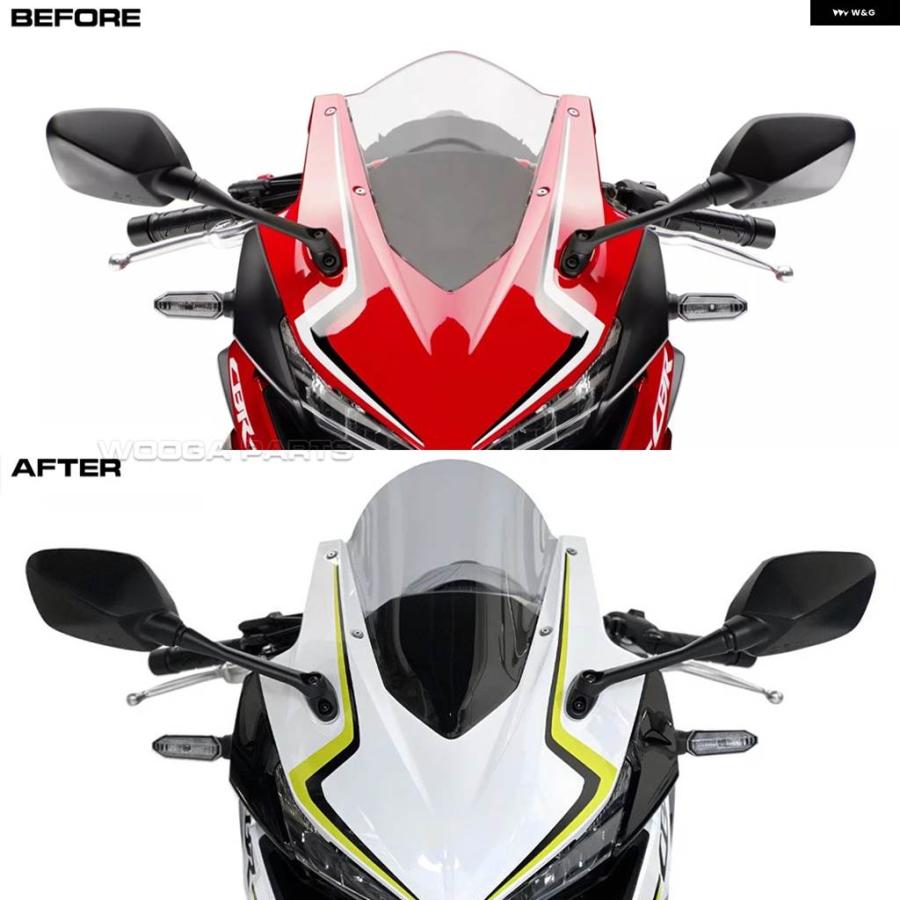 並行輸入品CBR500R レースハイウィンドスクリーン ホンダ CBR400R CBR500R 2019-2023 スポーツツーリング ウィンドシールド ダブルバブル