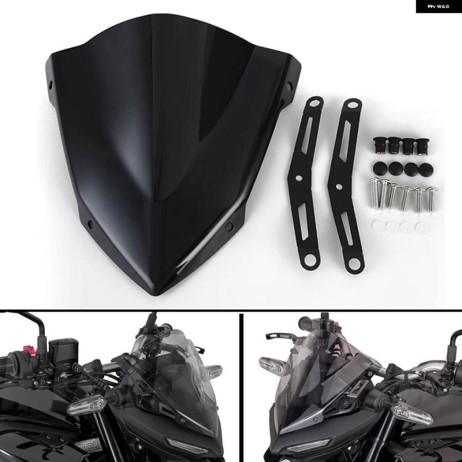 並行輸入品 オートバイ フロントガラス ヤマハ MT-03 MT03 MT25 2020 - 23 ウィンドデフレクター ブラケッの画像