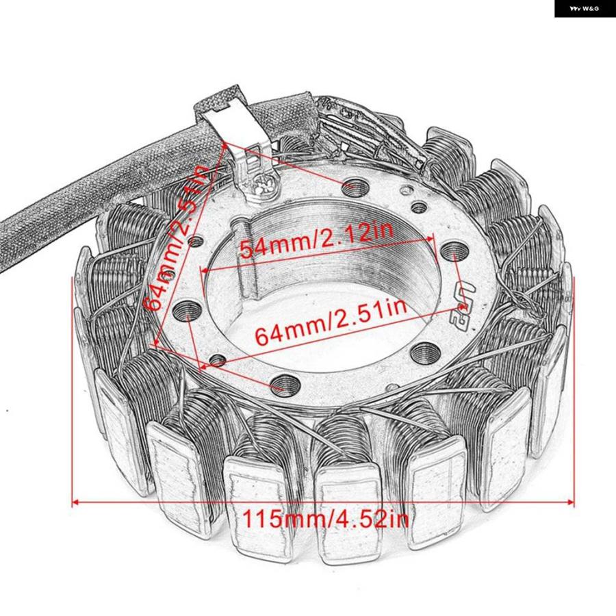 並行輸入品 バイク イグニッション コイル マグネトステーターコイル ホンダ CX650 CX500 ターボ VT1100 シャドの画像