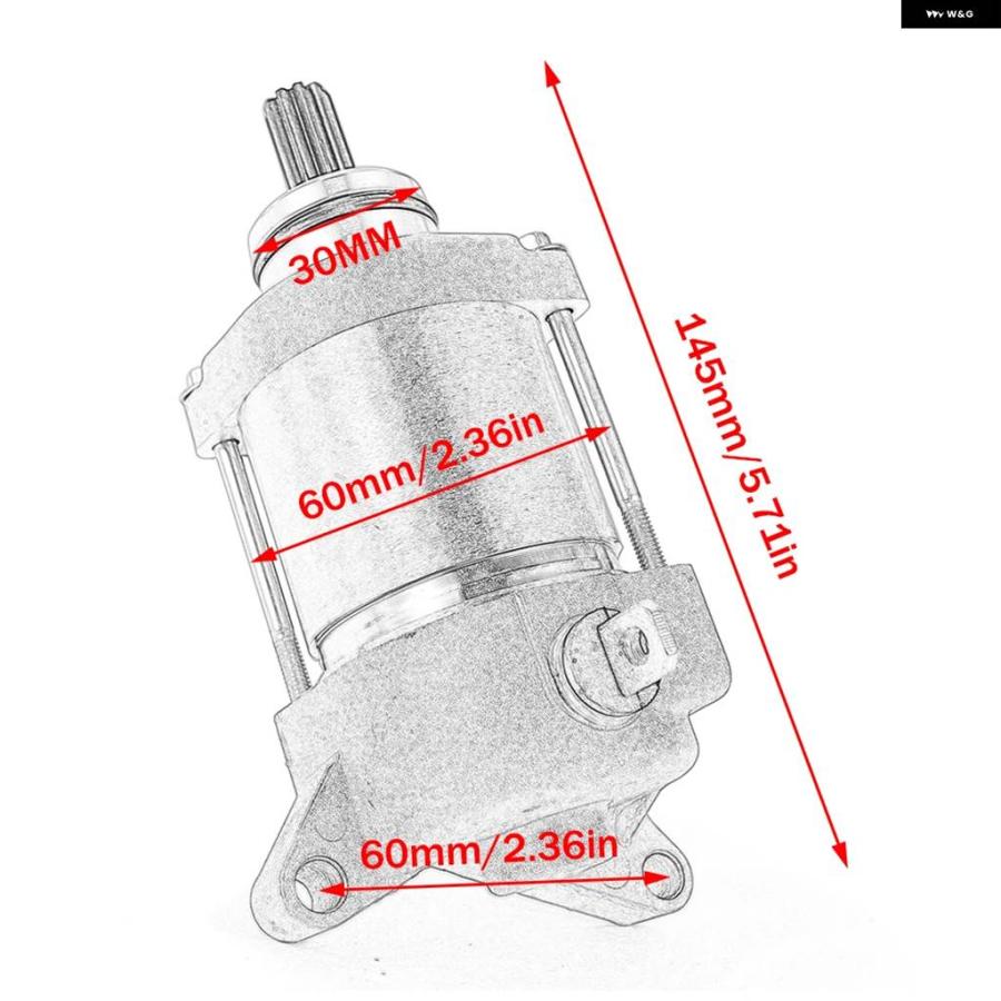 並行輸入品 オートバイ スターターモーター ヤマハ WR450F WR 450F 2007-2015 2008 - 14 WR45の画像