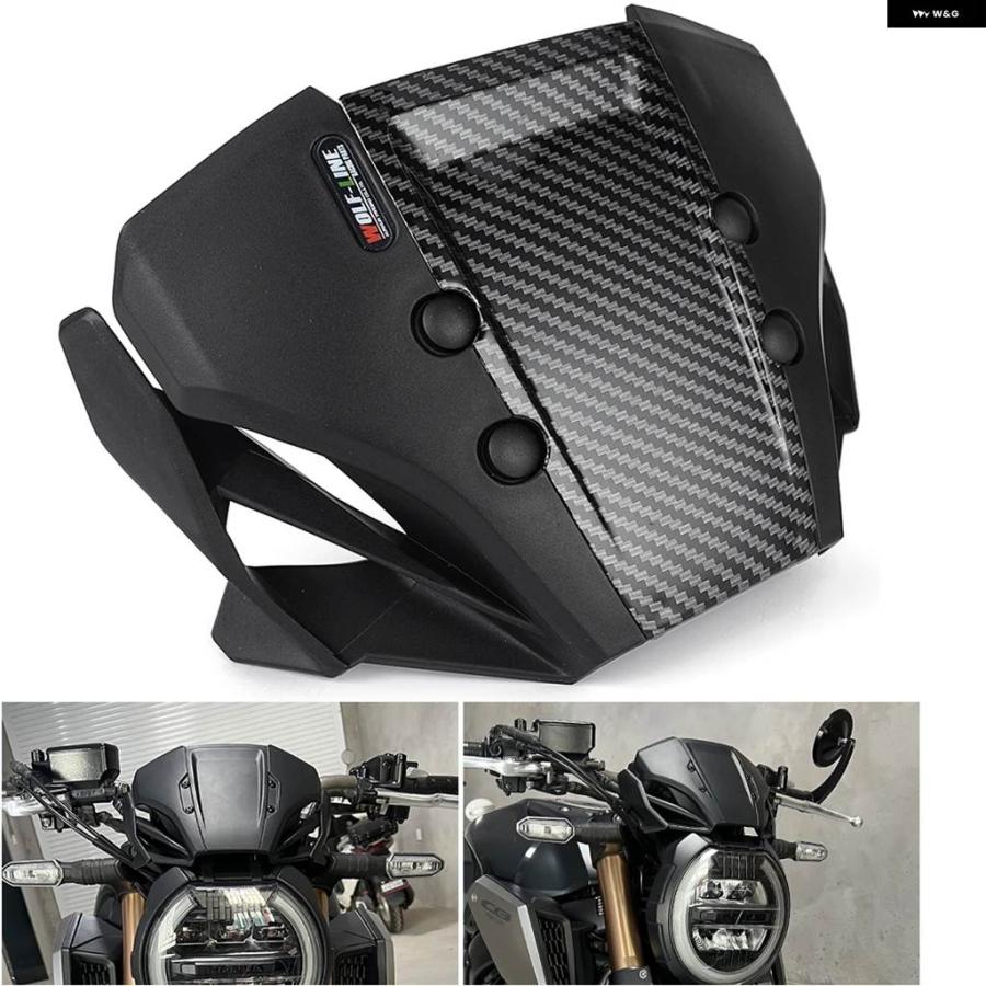ブランド登録なし - 並行輸入品 ホンダ CB650R 自動二輪車 向こう正面玻璃 風防ガラス 大気圏流れ ウィンドデフレクター 2020- 2021 - 2