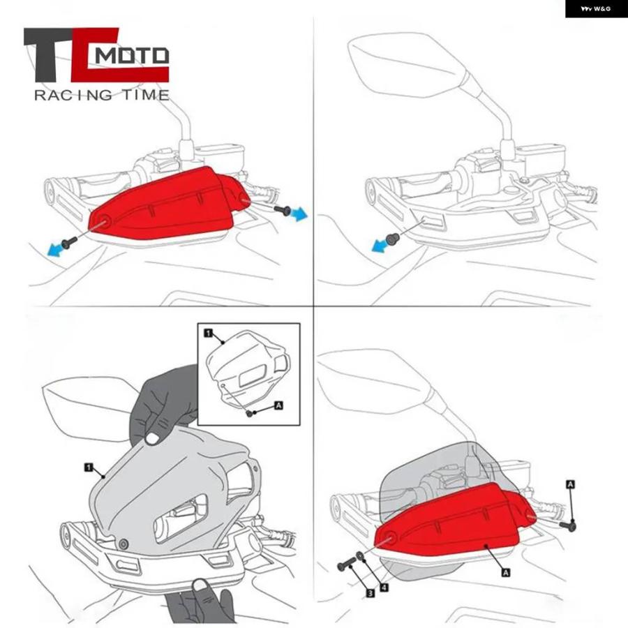 並行輸入品 X-ADV 750 ハンドガード エクステンション ハンドシールド プロテクター ウインドシールド ホンダ 1100L_7