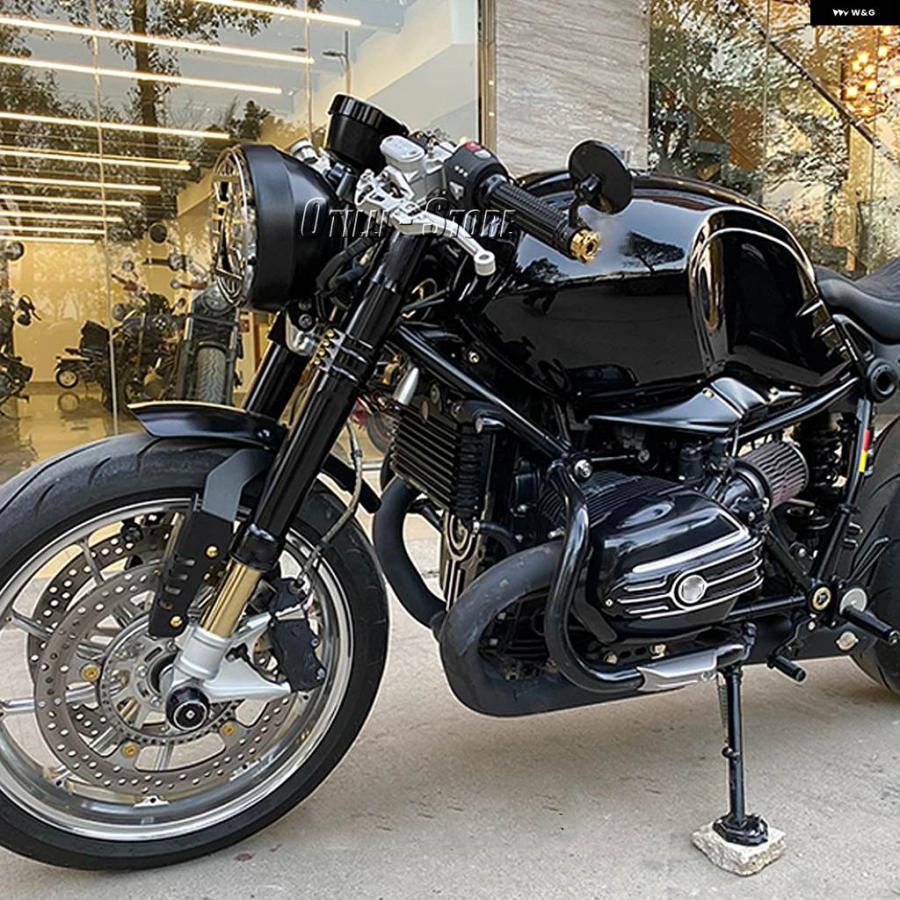 並行輸入品 バイク ハンドルバー ミラー 防眩 ミラー バックミラー BMW RNINET RNINET R NINE T R9T_4