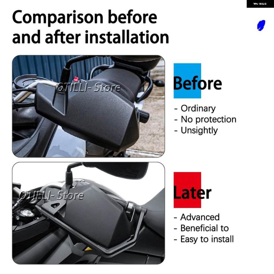 並行輸入品 スズキ VSTROM 650 バイク ハンドガード ハンド クラッシュ バー プロテクター ハンドルバー ハンドル ハの画像