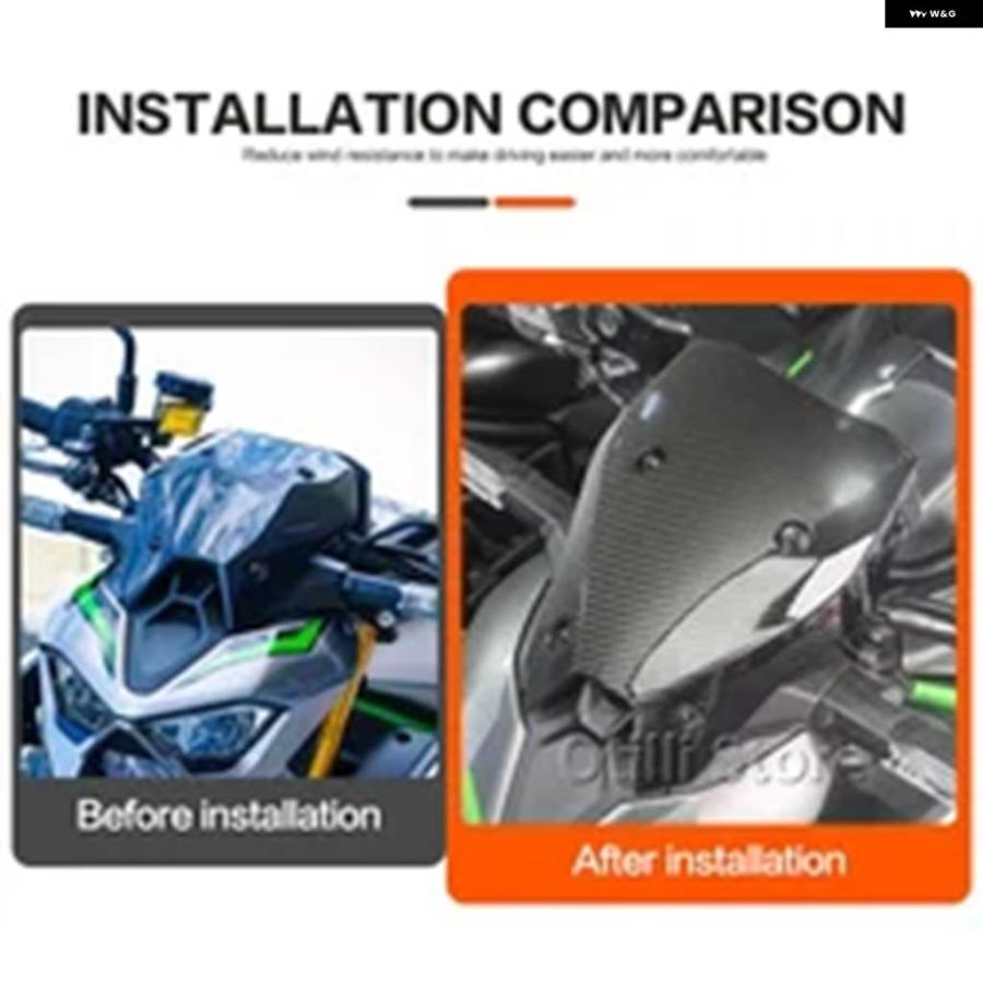 並行輸入品 オートバイ メーターカバー ウインドスクリーン カワサキ