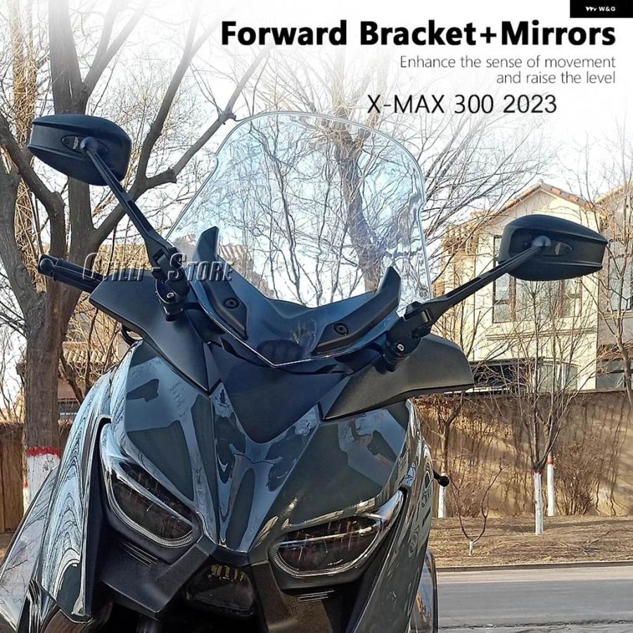 並行輸入品 ヤマハ XMAX300 バイク アクセサリー X-MAX300 2023 バックミラー フォワード ブラケット ムービ_13