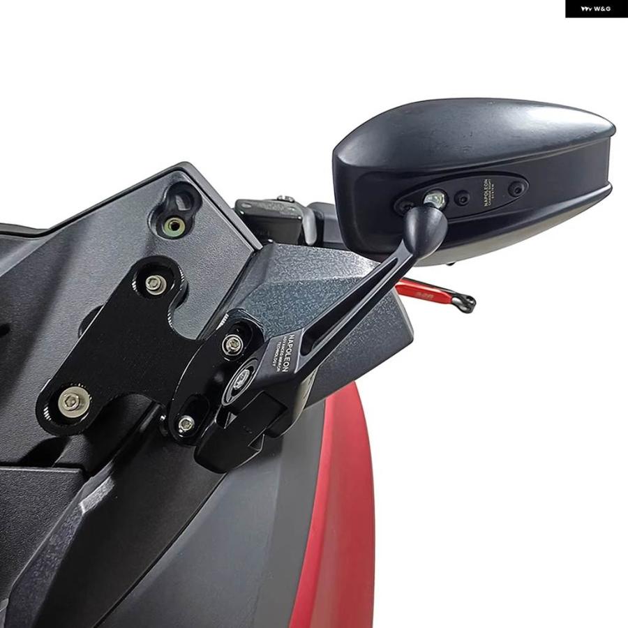 並行輸入品 ヤマハ XMAX300 バイク アクセサリー X-MAX300 2023 バックミラー フォワード ブラケット ムービ_15
