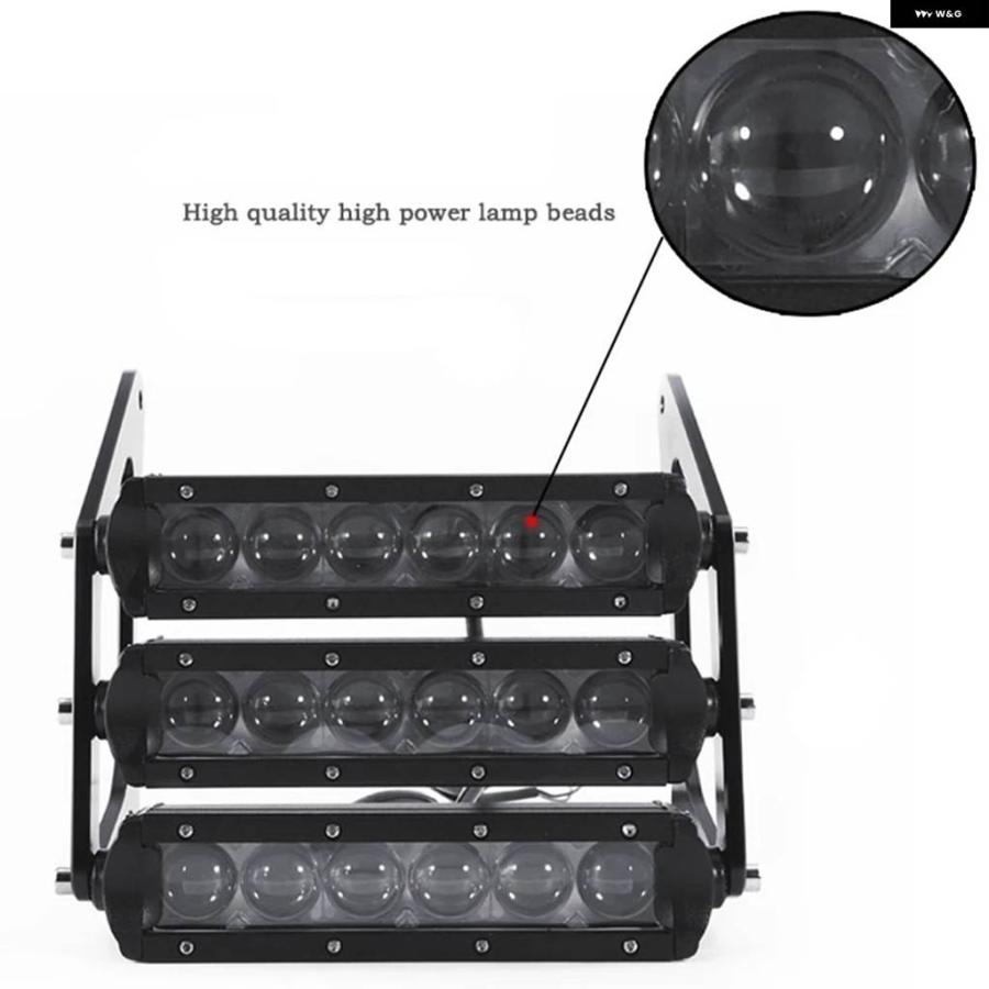 並行輸入品 オートバイ ヘッドライト 54W 12V 3400LM LED カスタム三層フロント フォーク ライトランプ 4色 ブ_11