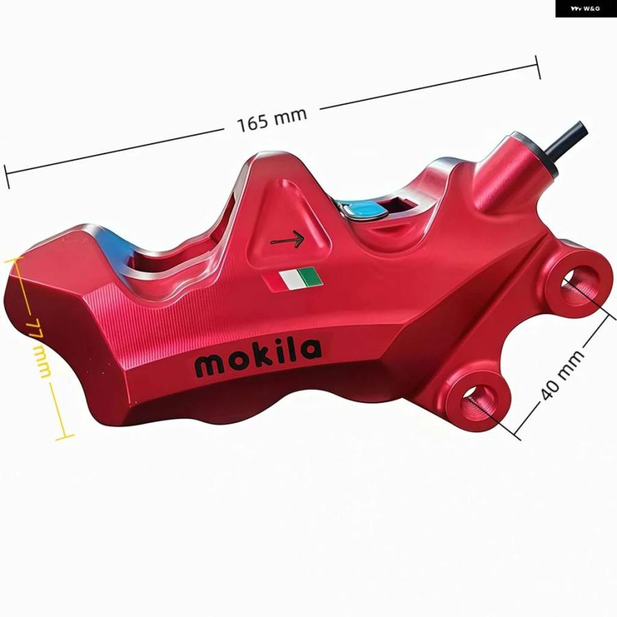 並行輸入品 40MM オートバイ ディスクブレーキ キャリパー 4ピストン アバロン製小型 ブラケット モデル 220MM ディス_4