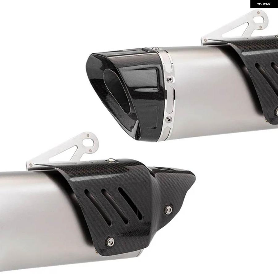 並行輸入品 51MM 汎用 エスケープ モト モトクロス マフラー オートバイ マフラー 自転車 ホンダ CBR650F CBR3の画像