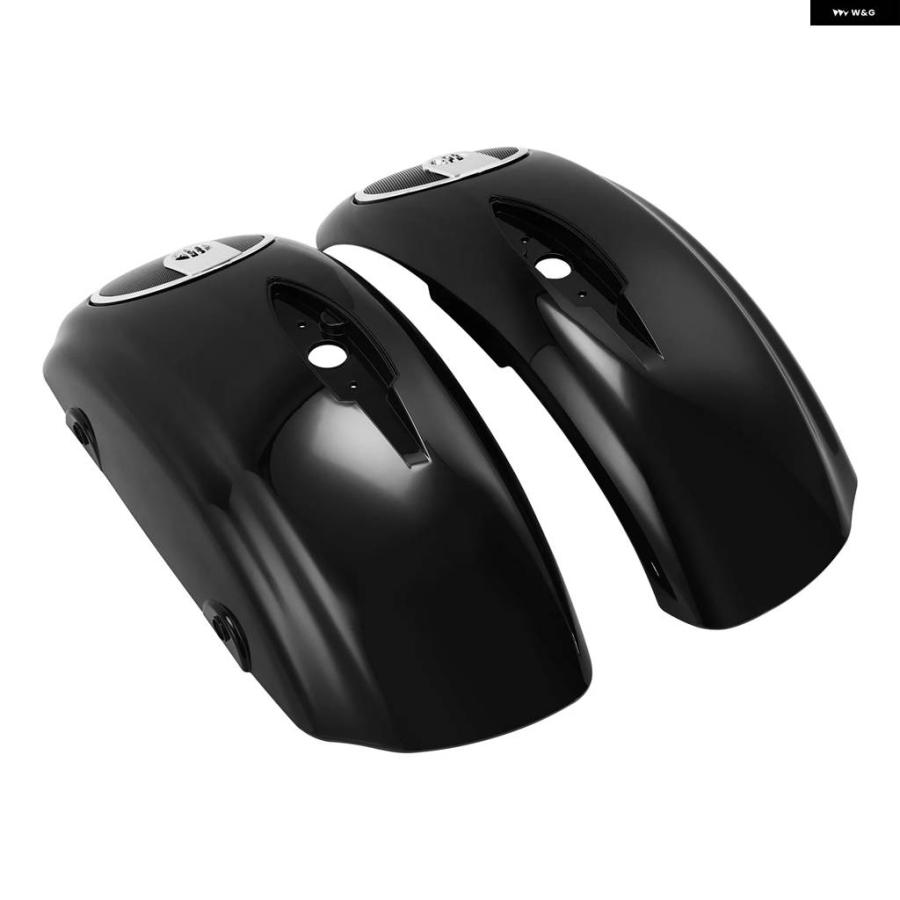並行輸入品 サドルバッグ 蓋 6.5インチ スピーカー カットアウト インディアン チーフテンダークホース 2016-2018 ロ_3