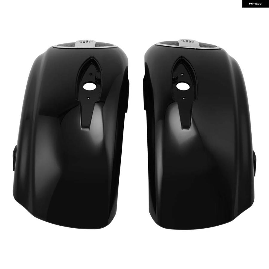 並行輸入品 サドルバッグ 蓋 6.5インチ スピーカー カットアウト インディアン チーフテンダークホース 2016-2018 ロ_4
