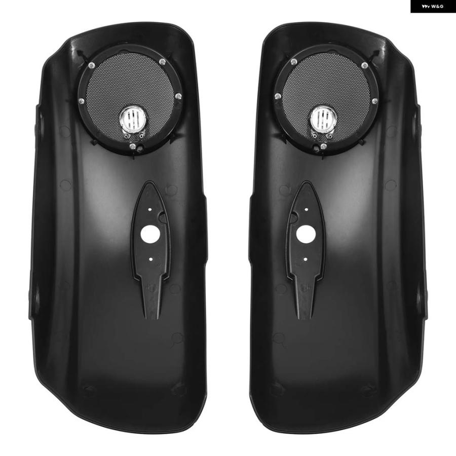 並行輸入品 サドルバッグ 蓋 6.5インチ スピーカー カットアウト インディアン チーフテンダークホース 2016-2018 ロ_5